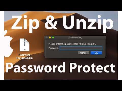 Macでファイルを圧縮する方法Macで解凍する方法パスワードで保護されたZipファイルMacコマンドMacを解凍！