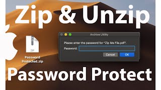 How to Zip Files in Mac  How to Unzip On Mac  Password Protected Zip File Mac  Unzip Command Mac!