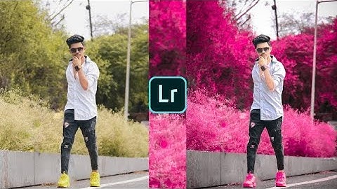 Lightroom moody pink tone photo editing tutorial | lightroom background colour change preset