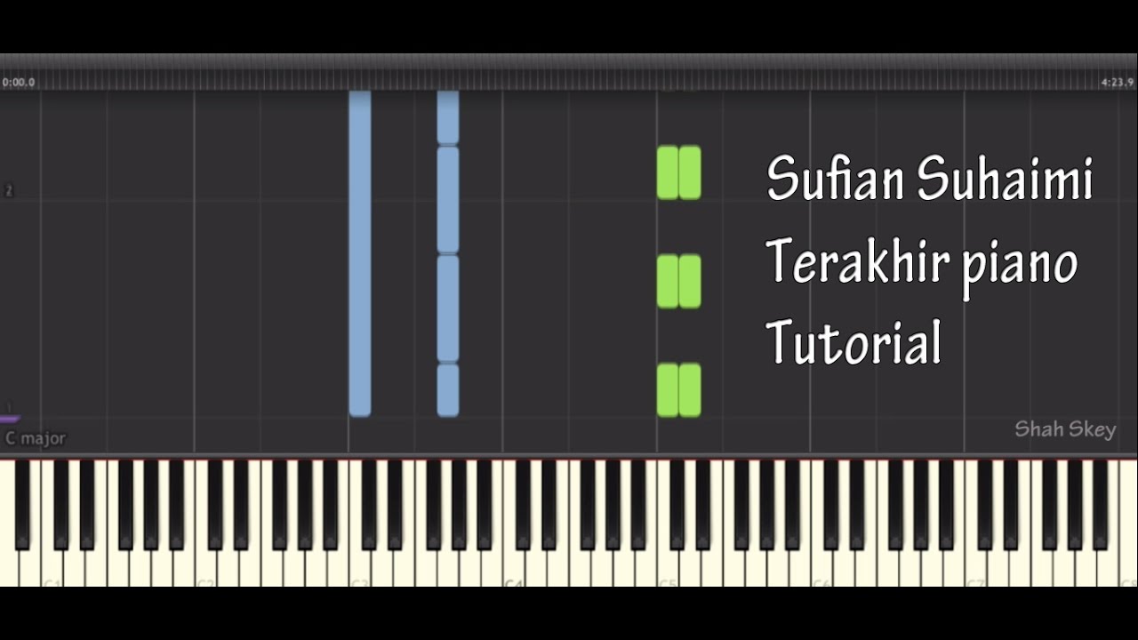 Sufian Suhaimi Terakhir Tutorial Cover Piano Instrumental Youtube