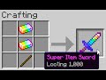 Minecraft but every item is super