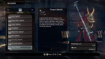 Nioh 2 DLC DotSamurai Part 1 (Lvl 1 Splitstaff Only)