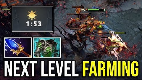 NEXT LEVEL FARMING..!! Insane Stucking & Blocking Creep Bristleback by Moo 7.22c | Dota 2