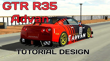 GTR R35 Advan Design Tutorial Car Parking Multiplayer