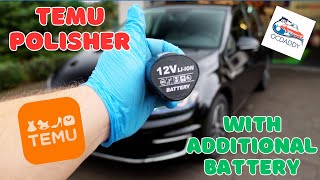 Temu polisher re-test, with additional batteries