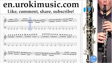 How to Play Clarinet Pharrell Williams - Happy Part#1 Melody School Learn Class Course Tutorial