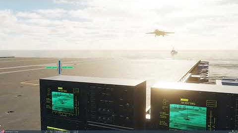 F-14A Tomcat - Carrier final (LSO View) | DCS |