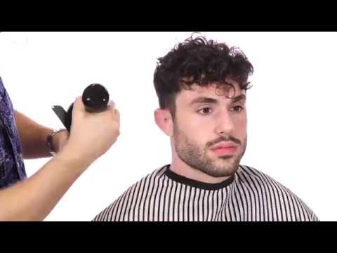 how to cut curly men's hair with clippers