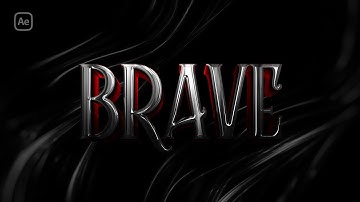 3D Cinematic Movie Title Animation