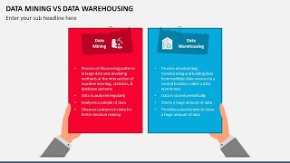 Data Mining vs Data Warehousing Animated PPT Slides
