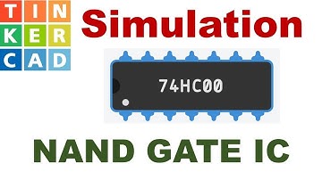 Experiment To verify Truth Table of NAND Gate Using Tinker cad
