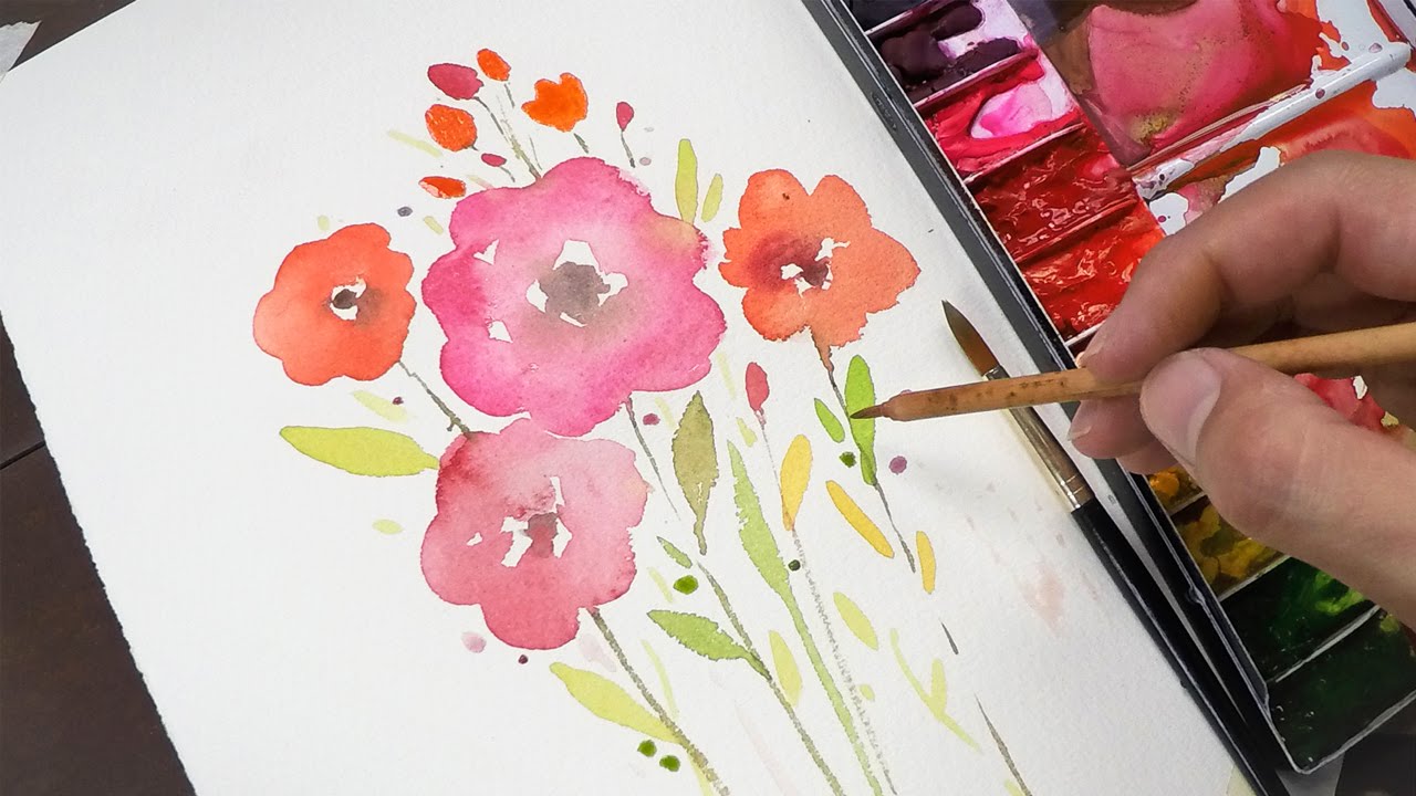 Watercolor painting for beginners (simple and easy)