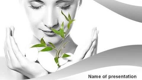 Bio Cosmetics PowerPoint Template by PoweredTemplate.com