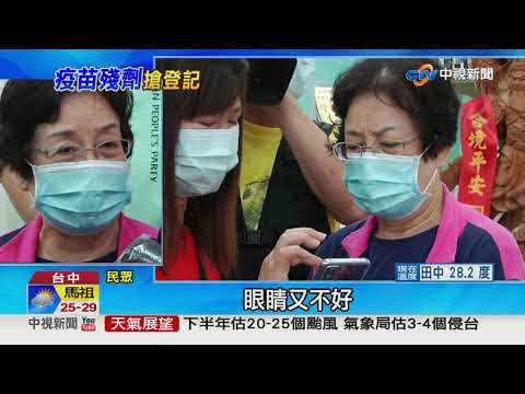 卡卡卡! 瞬間破萬人當機 殘劑預約網塞爆│中視新聞 20210629