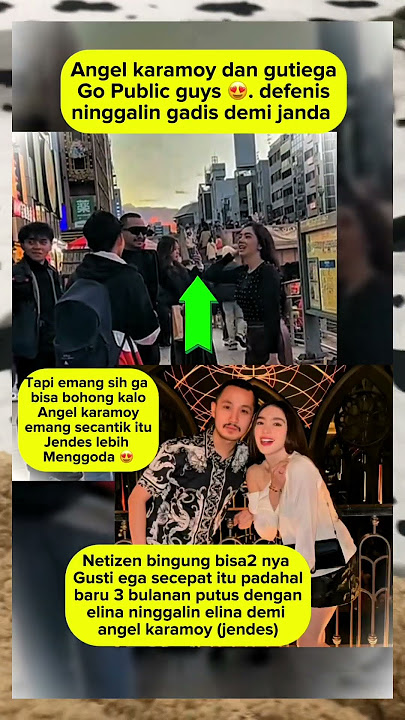 Angel karamoy & gusti ega go public #angelkaramoy #gustiega #shorts