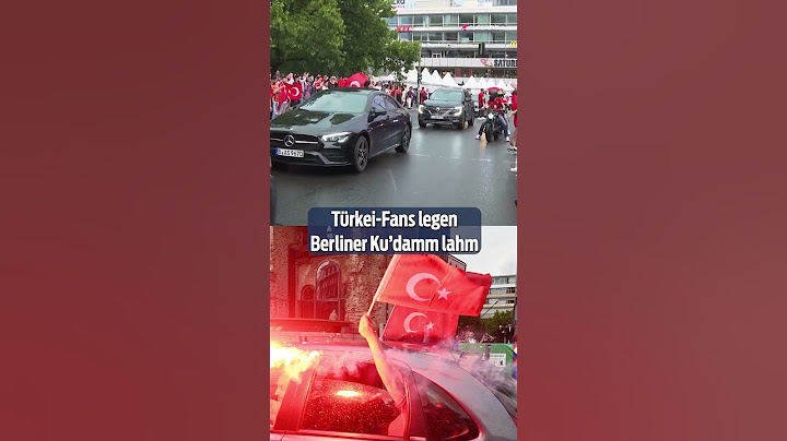 Türkei-Fans legen Berliner Ku'damm lahm | #shorts