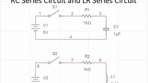 RC Time Constant and LR Series Circuit