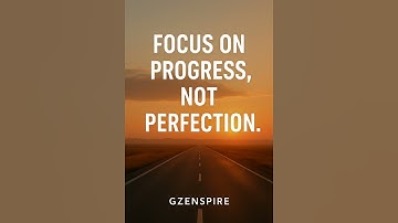 Progress Over Perfection | Gzenspire
