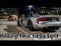 1700hp TWIN TURBO VIPER ACR vs A 4.5 WHIPPLE GT500 vs a NITROUS ZX-10 and a R1M!!!