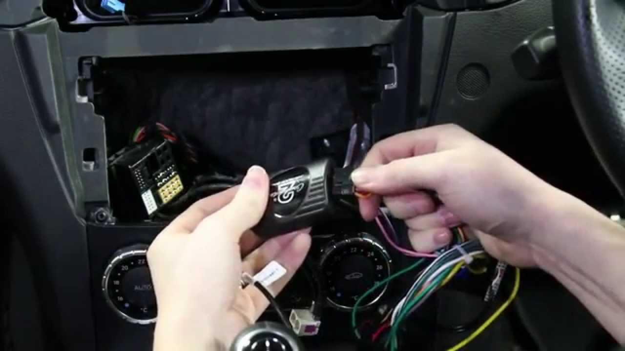 Mercedes Benz W204 (2012) Integration Kit: Part 2 - YouTube car audio amp wiring 