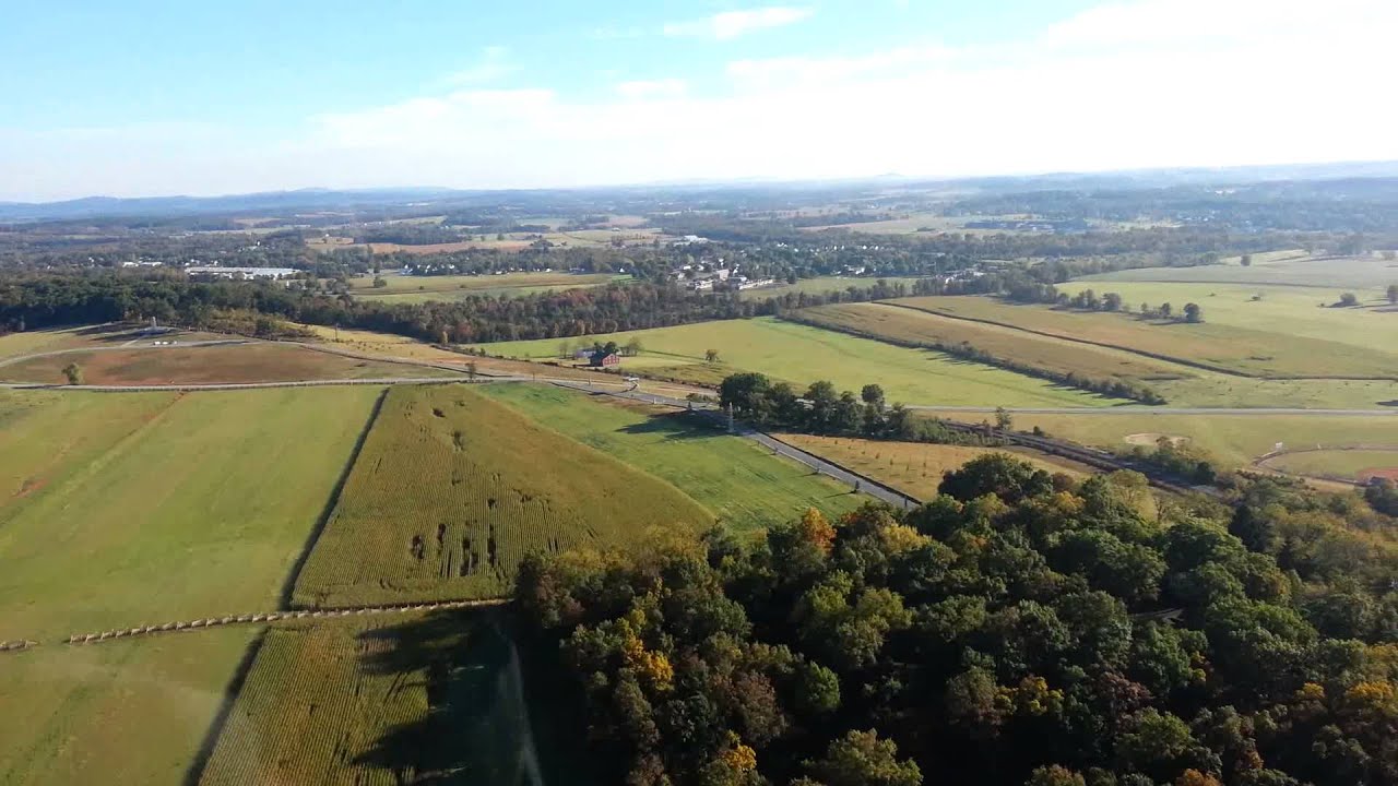 Flight over Gettysburg YouTube