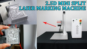 2.5D Mini Split Laser Marking Machine: Machine Display and Marking Effect Presentation.
