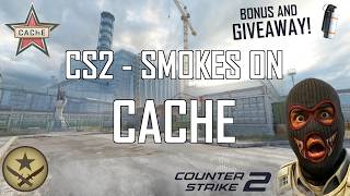 BEST CACHE SMOKES IN CS2 - EASY LINEUPS | GIVEAWAY