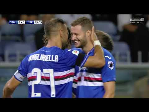 SKY SPORT HD TREVISANI - Il capolavoro di Quagliarella in Sampdoria Napoli 3-0