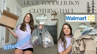 AFFORDABLE TODDLER BOY CLOTHING HAUL | Walmart: Easy Peasy, Modern Moments, & More!