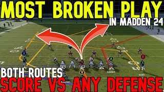 ⚠THE NEW META⚠ Best Offense in Madden NFL 24, Run & Pass! EVERY ROUTE SCORES VS ANY DEFENSE! Tips