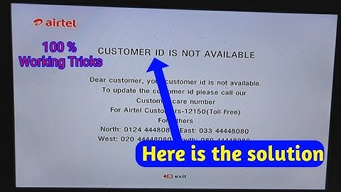 Airtel DTH  Problem Solve - 