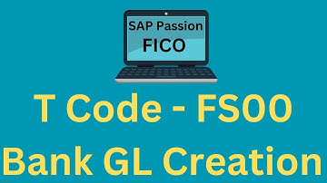 Creation of bank GL in SAP | FS00 | SAP FICO