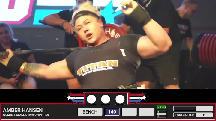 Amber Hansen  1st Place 625kg Total (Raw w/ Wraps)...