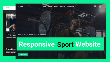 Create a Responsive Website Using HTML CSS & JAVASCRIPT | Sport Website 🏋