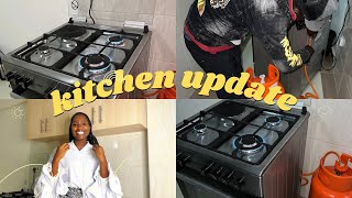 KITCHEN UPDATE//OUR GAS CYLINDER IS HERE + COOKER SET UP// Sharon Jacobs