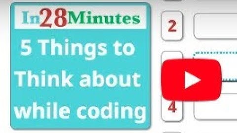 Code Quality - 5 Things to think about while Programming