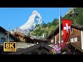 Zermatt switzerland    with a epic view of the matterhorn in 8k 