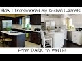 How to Paint Kitchen Cabinets from Dark to White