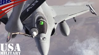 Rafale Fighter Jet & A-10 Thunderbolt II - Aerial Refueling
