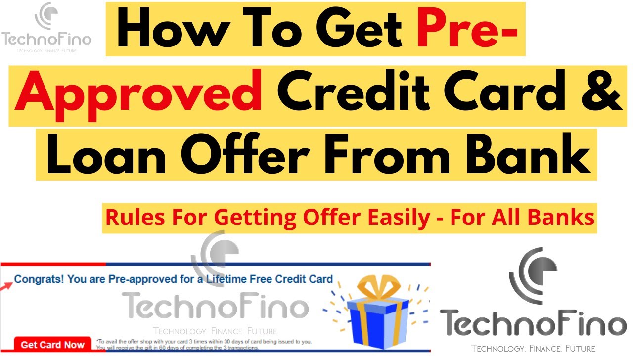 How To Get Pre Approved Offer From Bank Easily Pre