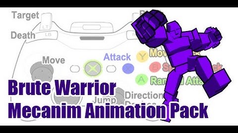 Unity3d Brute Warrior Mecanim Animation Pack