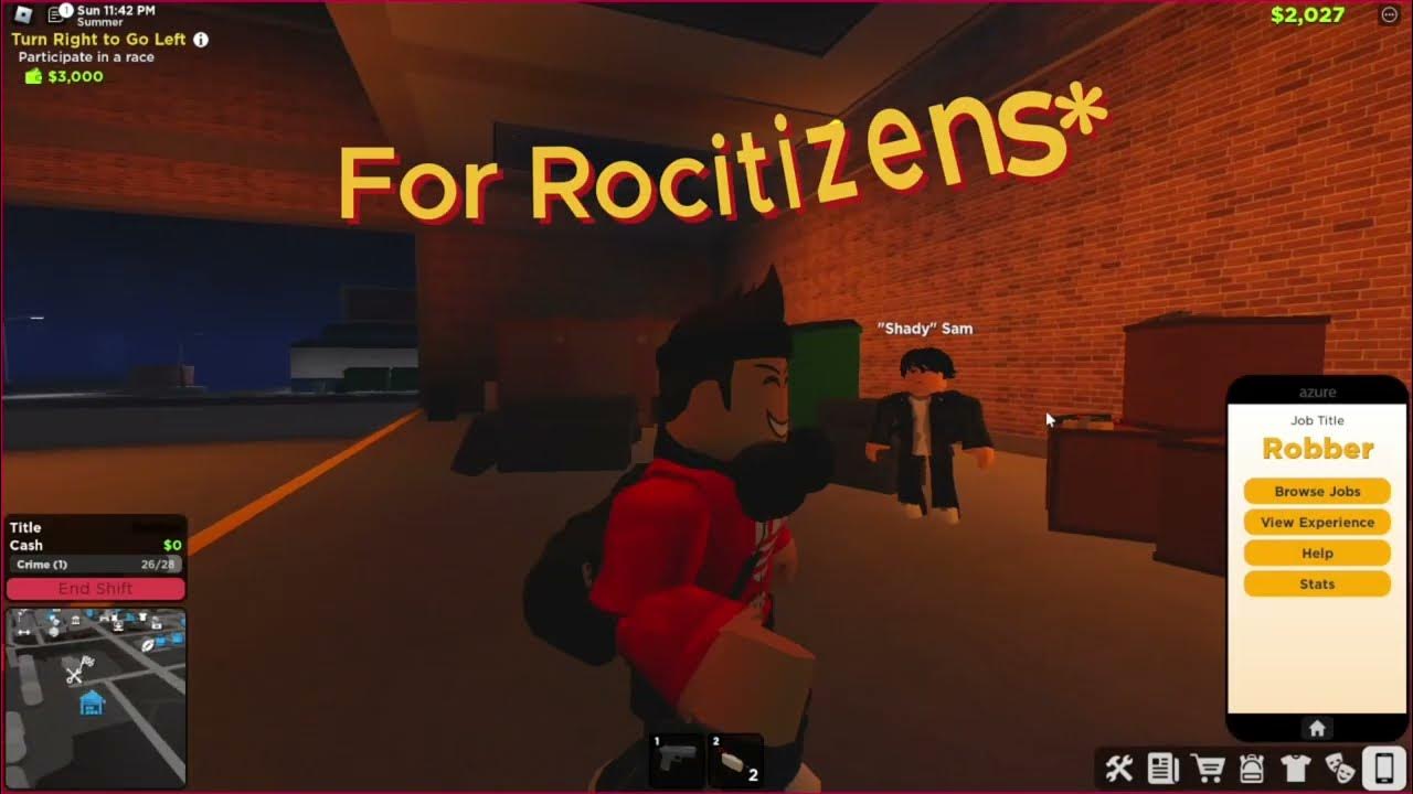 How to rob the bank in Rocitizens, Roblox YouTube