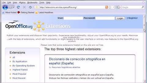 Extension Repository Openoffice.org