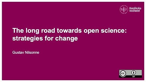The long road towards open science: strategies for change
