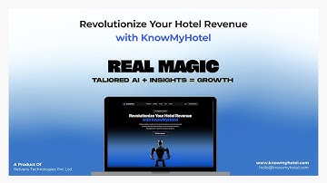 KnowMyHotel Teaser - AI Revenue Manager For Hotels - HospitalityTech - By Retvens #future #ai #hotel