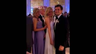 The stunning couple ? TiffanyTrump  & MichaelBoulos  ?watching performers  at wedding 