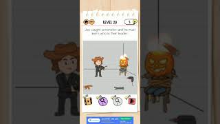 Brain Test 2- Moster Hunt Joe level 20 answer #gameplay #funny #games #brain #trending#best screenshot 4