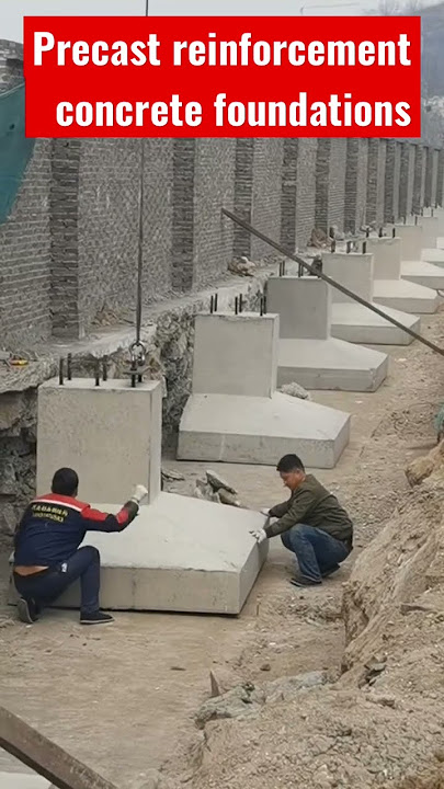 Precast reinforced concrete foundations construction techniques and procedures