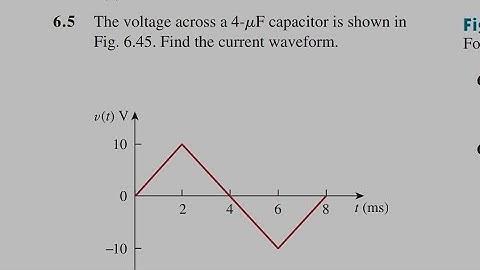 Exercise problem(6.5) | Fundamentals of Electrical Circuits(Sadiku) | Capacitors & Inductors |