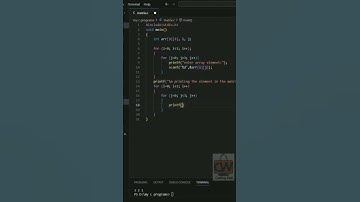 Matrix in c prograaming #coding #trendingshorts